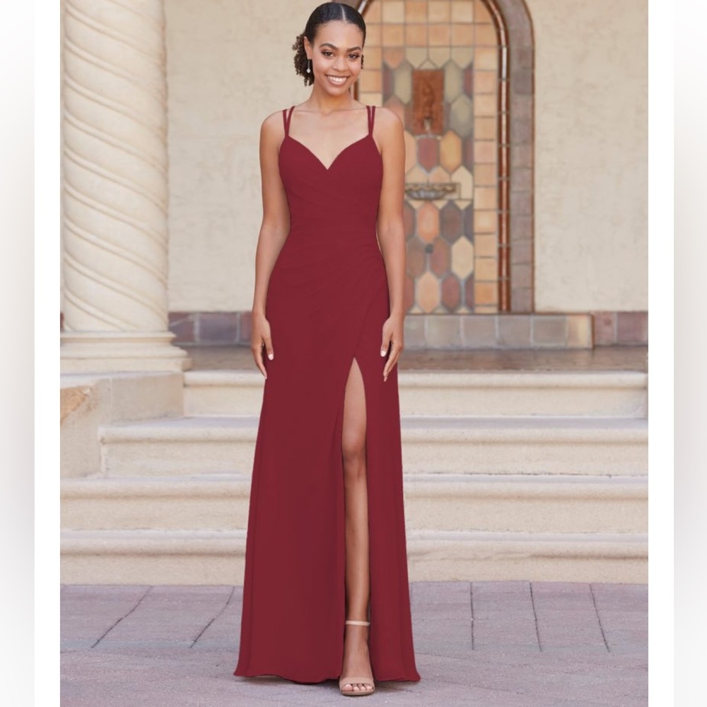 Christina Wu Red Bridesmaid Dress